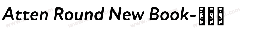 Atten Round New Book字体转换